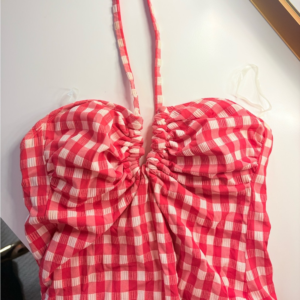 Gingham Checkered One Piece